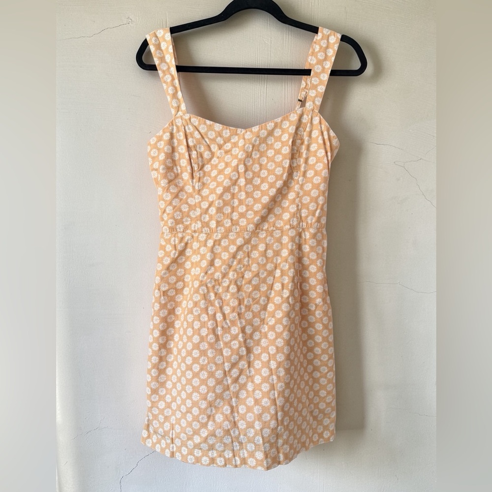 Abercrombie & Fitch Peach Daisy Print Mini Dress